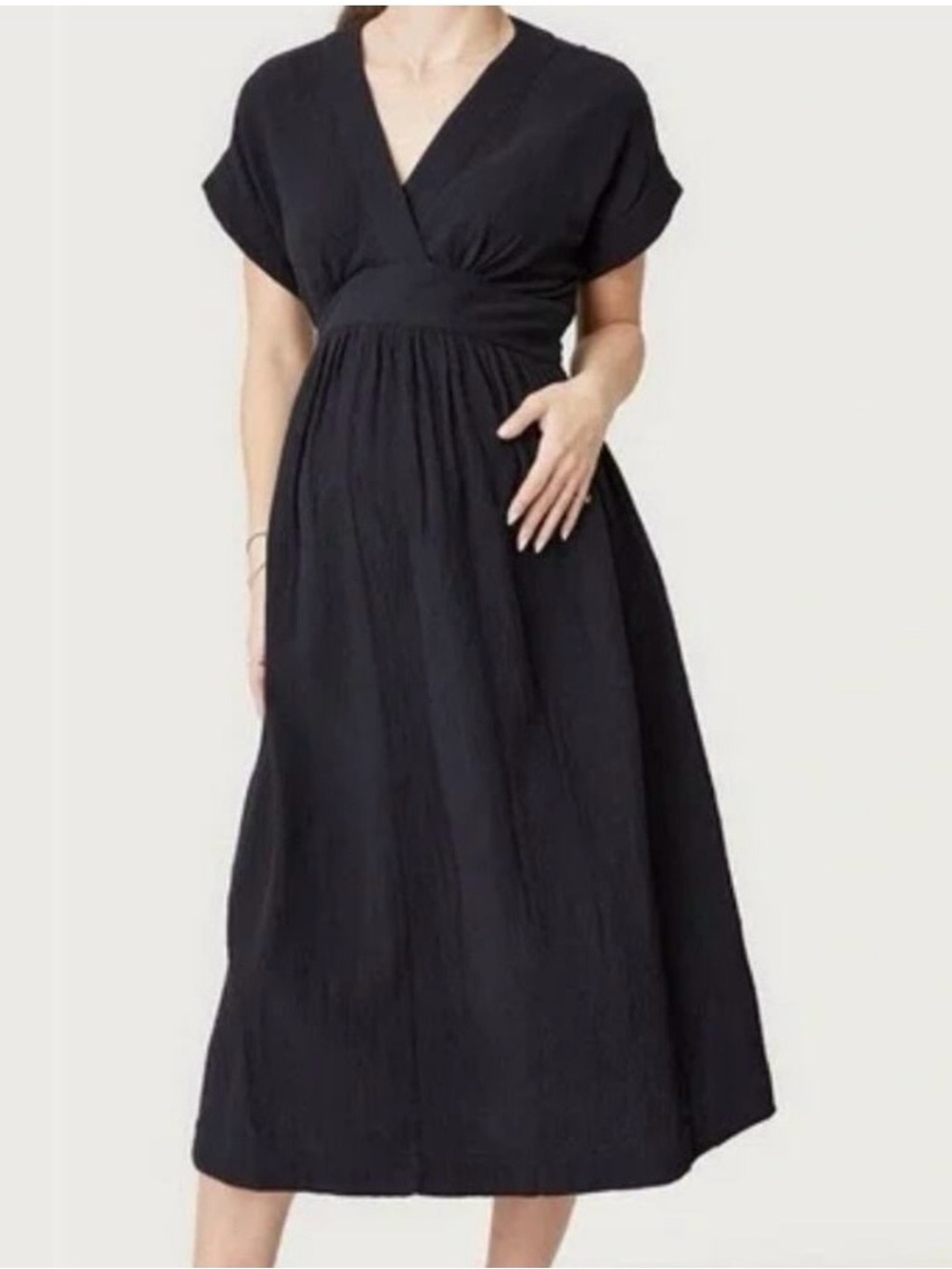Hatch Carolina Black Maternity Dress Size S